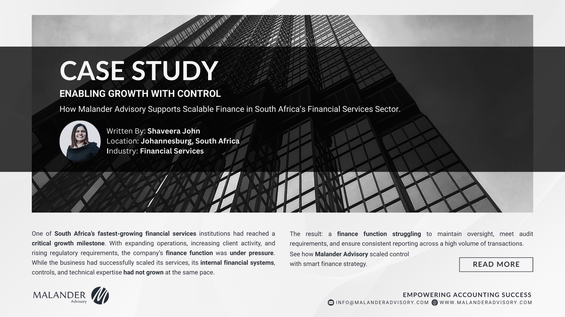 Case Study – Enabling Growth with Control