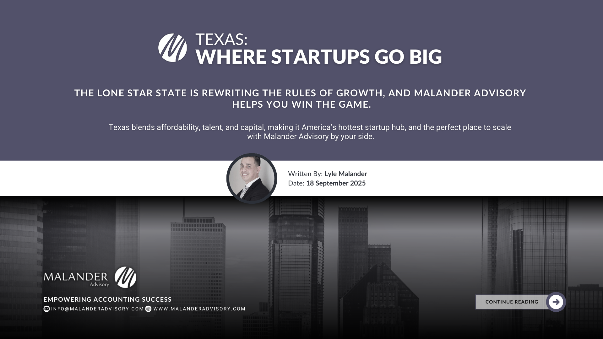 Texas: America’s Hottest Startup Hub – And How Malander Helps You Win Here