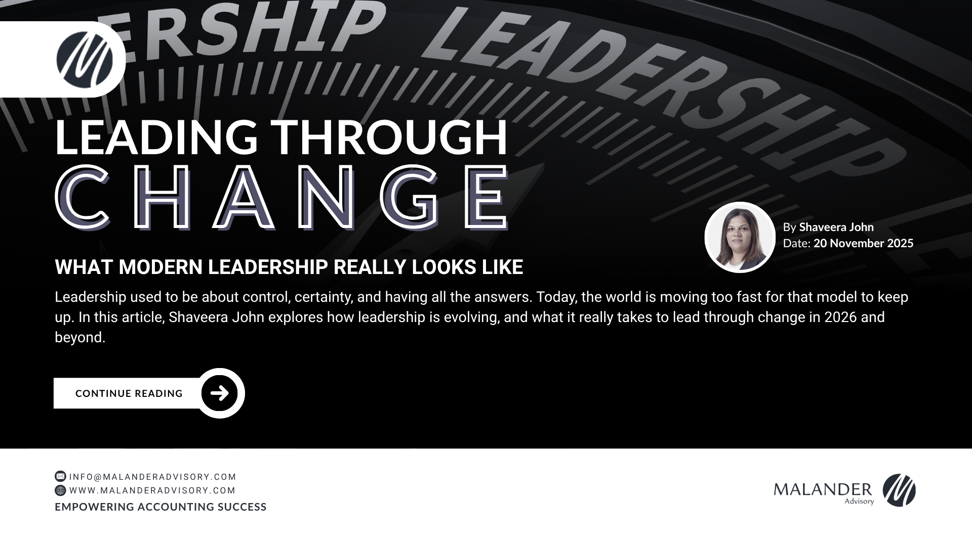 Leading Through Change: What Modern Leadership Really Looks Like