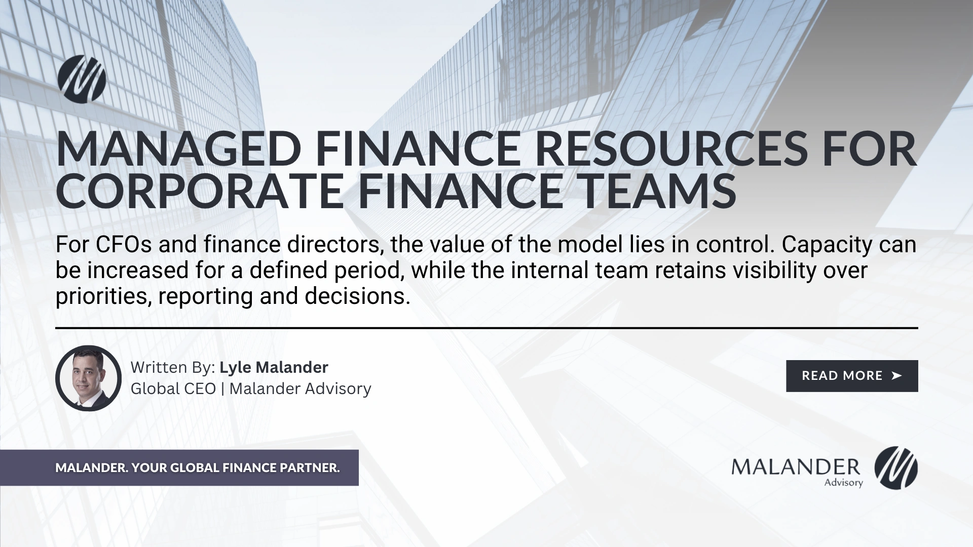 Managed Finance Resources for Corporate Finance Teams